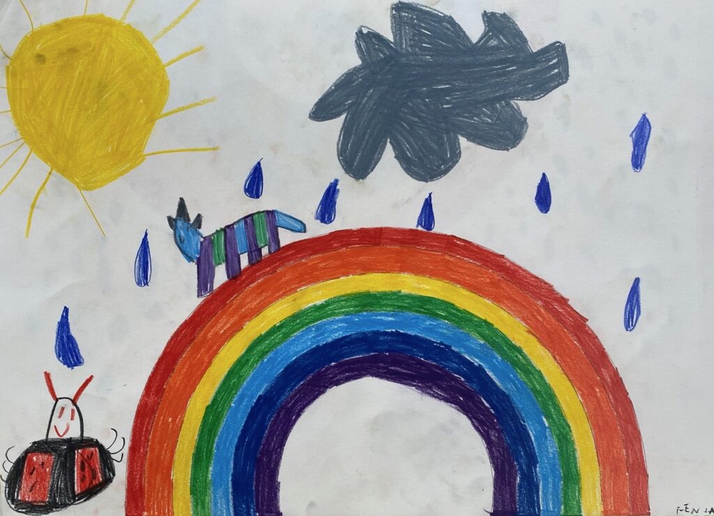 Kunstunterricht für Kinder mit Farbenkreis und Farbharmonie