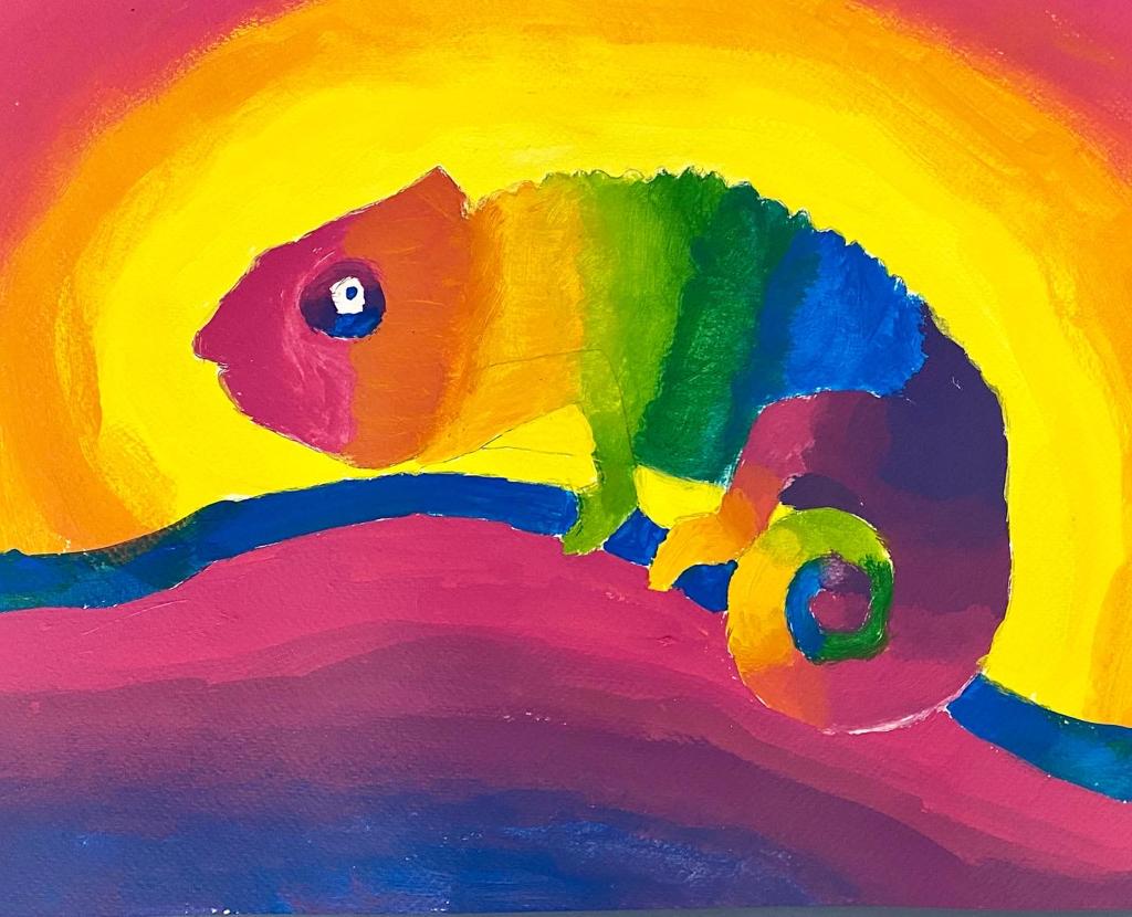 Kinder entdecken die Wirkung von Licht und Farbe